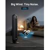 90° Oscillating Floor Fan with Remote - 4 Modes, 8H Timer, Black 36-Inch Design