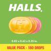 HALLS Defense Assorted Citrus Vitamin C Drops, Value Pack, 180 Drops