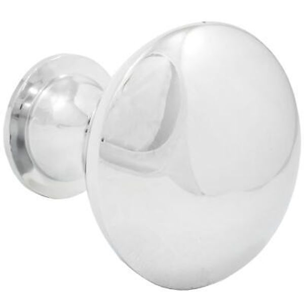 Classic Cabinet Knob, 1-1/8 Inches, Polished Chrome by Stone Harbor Hardware