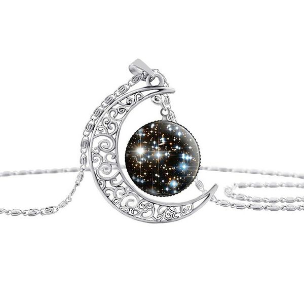 1 Stars Moon Crescent Necklace #2