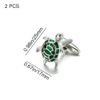 Cufflinks Turtle Shape Cuff Studs Water Proof Cuff Pins for Man and Woman