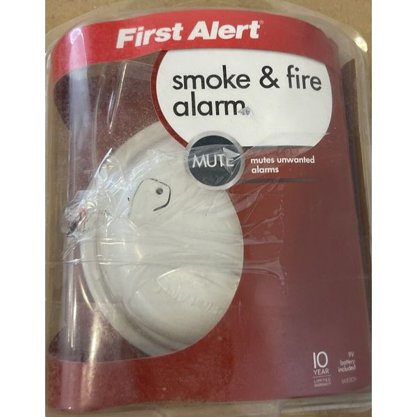 First Alert Smoke & Fire Alarm With Mute