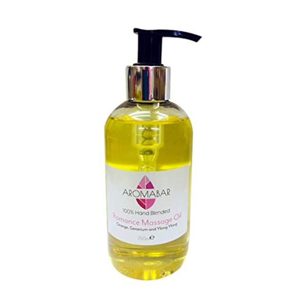 Romance Massage Oil 250ml with Orange, Geranium and Ylang Ylang Essential Oils