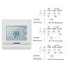 KETOTEK Digital Water Underfloor Heating Thermostat Programmable 3A, Under Floor Heating Controller LCD Touch Screen