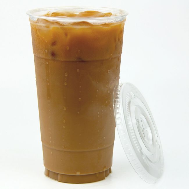 50 Pack] 32 oz Clear Plastic Cups with Flat Lids, Disposable Iced Coffee  Cups, BPA Free Premium Crystal Smoothie Cup for Party, Lemonade Stand, Cold  Drinks, Juice, Milkshake, Bubble Boba, Tea 