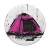 Tent Camping Camper Paper Art Print PopSockets Standard PopGrip