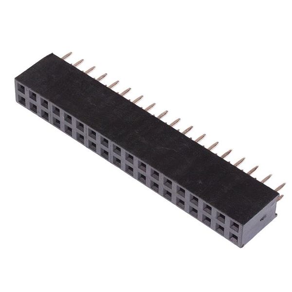 36-Way Double Row PCB Socket 2.54mm Electronic Components (Pack of 50)