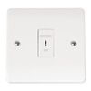 White Emergency Lighting Double Pole Test Key Switch inc Key