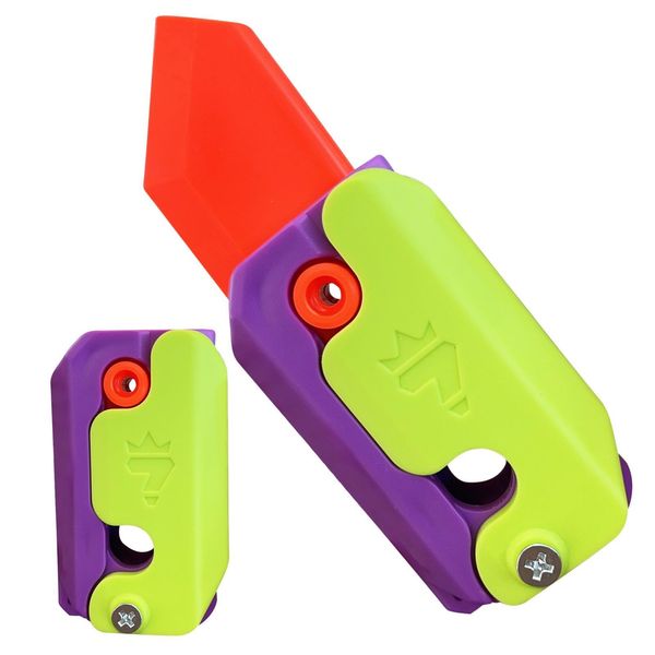 3D Gravity Knife Carrot Toys Knife Carrot Gravity Retractable Knife Props Plastic Toys Fake Toys Kitchen Knife Props Stress Relief Toys Plastic Sensory Toys Halloween Props Stress Relief Boy Girl Party Toy Gift