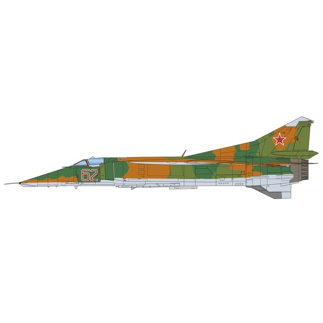 PLATS/ITALERI 1/48 Soviet Air Force Fighter Airplane MiG-23BN Frogger H Soviet Air Force Combat Bomber Model Plastic Model TPA-22 Molded Color