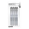 uni-ball Vision Elite Rollerball Pens, Bold Point (0.8mm), Black, 4 Count
