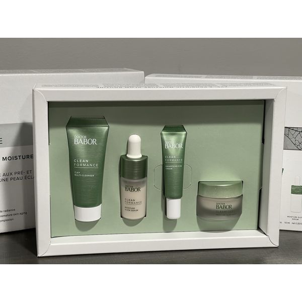 DOCTOR BABOR  Pre & Probiotic Moisture Glow Routine 4 Pieces Set NIB