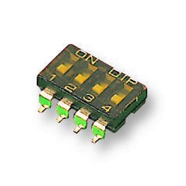 Switch, DIL, SMD, 4WAY, SPST, Flush, SIP/DIP Switches, Qty.1 | MCDM(R)-04-T