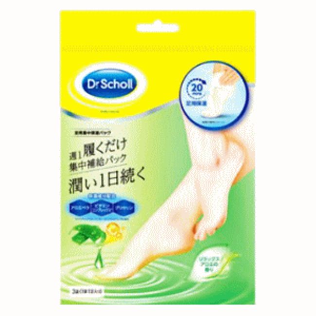 Reckitt Benckiser Japan Dr. Scholl Sole Intensive Moisturizing Pack Aloe 3 Bags