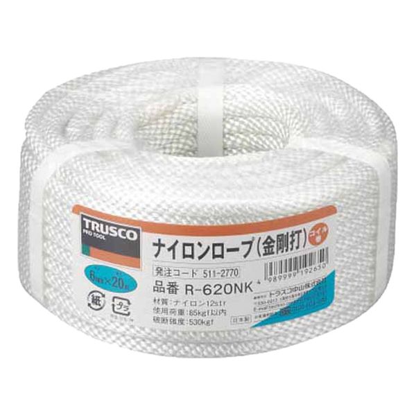 TRUSCO Nylon Rope 6 mm X 20 m 金剛 Run type r620nk