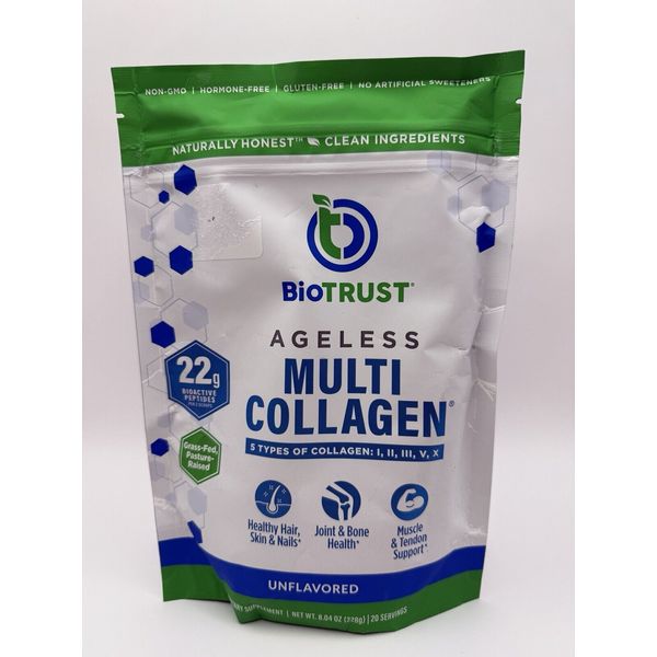 BioTrust Ageless Multi-Collagen Unflavored, 8.04 oz (228 g)
