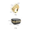 TTring TikTok Scrolling Ring Remote Control with Glitter Diamonds for iPhone, iPad, Android (Gold)