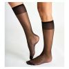 Boots Glossy Knee High Black Wide Fit 3s