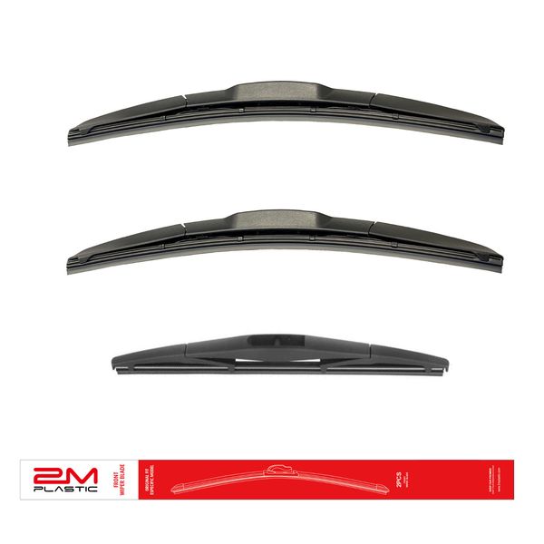 Front and Rear Windshield Wiper Blade For Mitsubishi ECLIPSE CROSS 18-20 Set 3