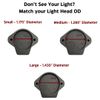 Light Cover for Weapon Mounted Flashlights | Rifle Lens Cap Compatible for Surefire/Streamlight/Olight/Cloud Defense (Large)