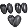 3Pairs Black Plastic Ear Protector Caps Water-proof Hairdressing Ear Covers Hair Dye Earmuffs Ear Caps Professional Salon Hair Coloring Tools DIY Accessories for Bathing Shower SPA