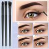 3Pcs Eyeliner Brush Kit, Professional Eyebrow Brush Flat & Fine Angled Eyeliner Brush Slanted Angled Brow Brush, Eye Makeup Brushes & Tools for Eyeshadow Cosmetics Shaping Eyebrows