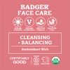 Badger - Face Cleansing Oil, Damascus Rose, Certified Organic Face Oil Cleanser, Facial Cleanser Oil, Natural Facial Cleansing Oil, Natural Oil Cleanser for Face, Face Cleanser Oil, 2 oz