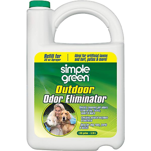 Outdoor Odor Eliminator for Pets, Dogs, 1 Gallon Refill - Ideal for Artificial L