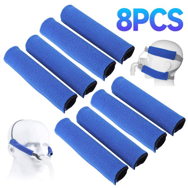 8 Pack CPAP Headgear Strap Covers, Universal and Reusable CPAP Strap Covers