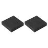 sourcing map Graphite Block Ingot Rectangle Graphite Electrode Plate Board 45x45x10mm for Melting Casting, Electrolysis Electroplating, 2 Pcs