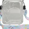 Jectse For Mini 12 Case, Instant Camera Case Protective Camera Case with Shoulder Strap and Sticker, Protective Clear Case for Mini 12 Instant Camera (Blue)
