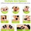 AUVON TENS Unit Replacement Pads Combination Set, 20 Packs Multiple Black 