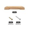 sourcing map 2Pcs Wood Drawer Pulls, 3.78" Hole Distance Solid Wood Pulls 4.92" Total Length for Kitchen Handles, Drawer Knobs, Dresser Pulls