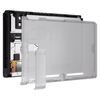 eXtremeRate Replacement Back Case for Nintendo Switch Console, DIY Backplate & Kickstand Stand Replacement Part Case Set for NS Switch Console Transparent Black [No Console]