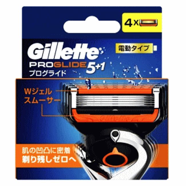 P&amp;G Gillette Proglide Electric Flex Ball Equipped with Spare Blades, 4 Pieces