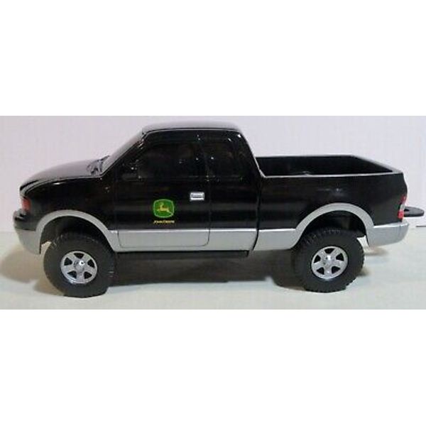 John Deere / Ertl / Black Ford Design Pickup Truck  8 1/2"L x 2 3/4"W x 3 1/4"H