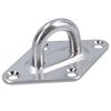 2 Pack 6mm Diamond Eye Plate Tie Down Anchor Ring Stainless Steel A2