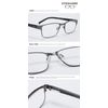 EYEGUARD Mens Reading Glasses, 1 Pair Rectangular Lightweight Metal Readers for Men (Grey, 1.00)