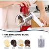 Rotary Cheese Grater with Replaceable Blade,Walnut PotatoCarrot Vegetable Slicer
