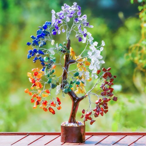 Crystals - Chakra Tree - Crystal Tree - Crystal Tree Ornaments - Gifts for Women - Crystals and Gemstones - Decorative Home Accessories - Reiki Crystals - Meditation & Calming Crystals