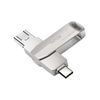 TNTOR USB Memory, 64 GB, 3 in 1 Smartphone USB, Flash Drive, Compatible with IOS/Android/PC, Flash Memory, High Speed Data Transmission, Eliminates Insufficient Capacity, Double-Sided Insert,