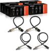 4x Lambda Sensor according to Cat and Upstream Cat Compatible with E36 E38 E39 E46 E53 E60 E61 E65 E66 E67 E83 E85 LM_ 1998-2006