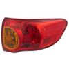 Tail Light Fits 2009-10 Toyota Corolla Passenger Side Outer Halogen with bulb(s)