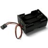 C1205-2 RC Battery Holder Case Box Pack 6 AAA JR 3 Pin Black Plastic
