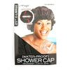 Magic X-Large Elastic Band Shower Cap - Black, Elastic band, keeps hair in place, large, extra large, comfortable material, waterproof, full size, perfect fit