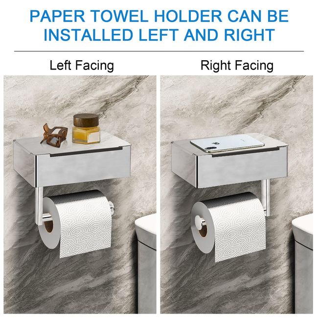 Stand kitchen roll holder stainless steel