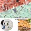 Anopono Acrylic Base Clear Pedestal Display Round Base Cube Block Specimen Display (3 Cubes Set)