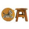 Thai Gifts Childrens Wooden Stool - Zebra Design