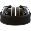 uvex K20 Foldable Ear Protection Capsule - 33 dB Insulation - Black/Yellow