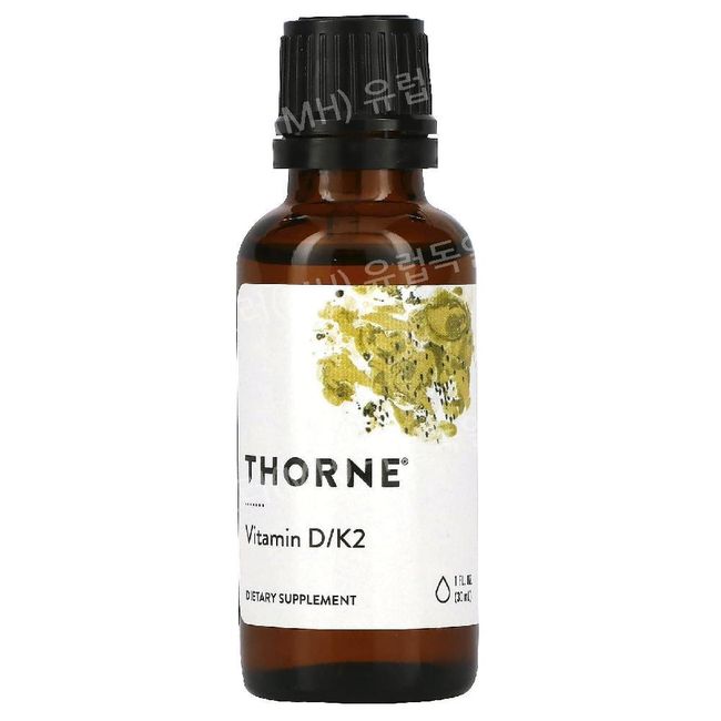 Thorne Research Thorne Vitamin D 1000IU K2 Liquid Vitamin 30ml Contains D3 K2